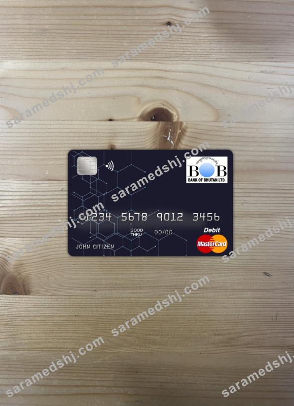 Bhutan Bank of Bhutan master card photolook front